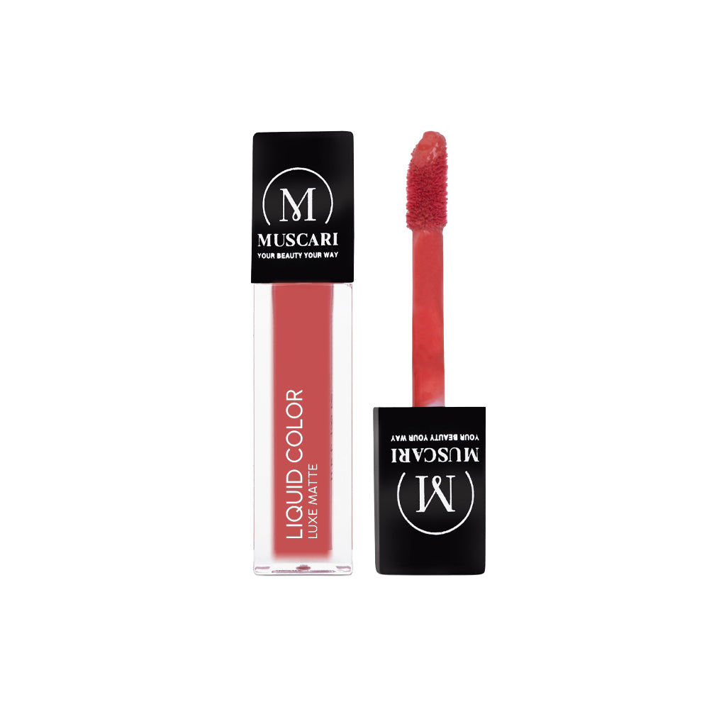 Muscari Premium Liquid Lipstick for all | Matte Finish, Light Weight & Long-Wear || (Cashmere Cocoa-LL12)