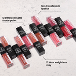 Muscari Premium Liquid Lipstick for all | Matte Finish, Light Weight & Long-Wear || (Almond Allure-LL11)