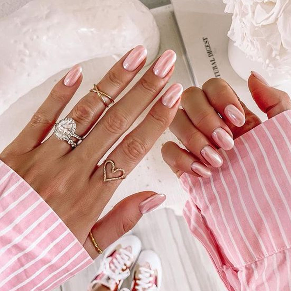 Muscari Premium Nail Paint and Polish for All | Glossy Finish, Quick-Dry & Chip Resistant | Gel Nail Paint |10 ML (Pinkberry Pearl-42)