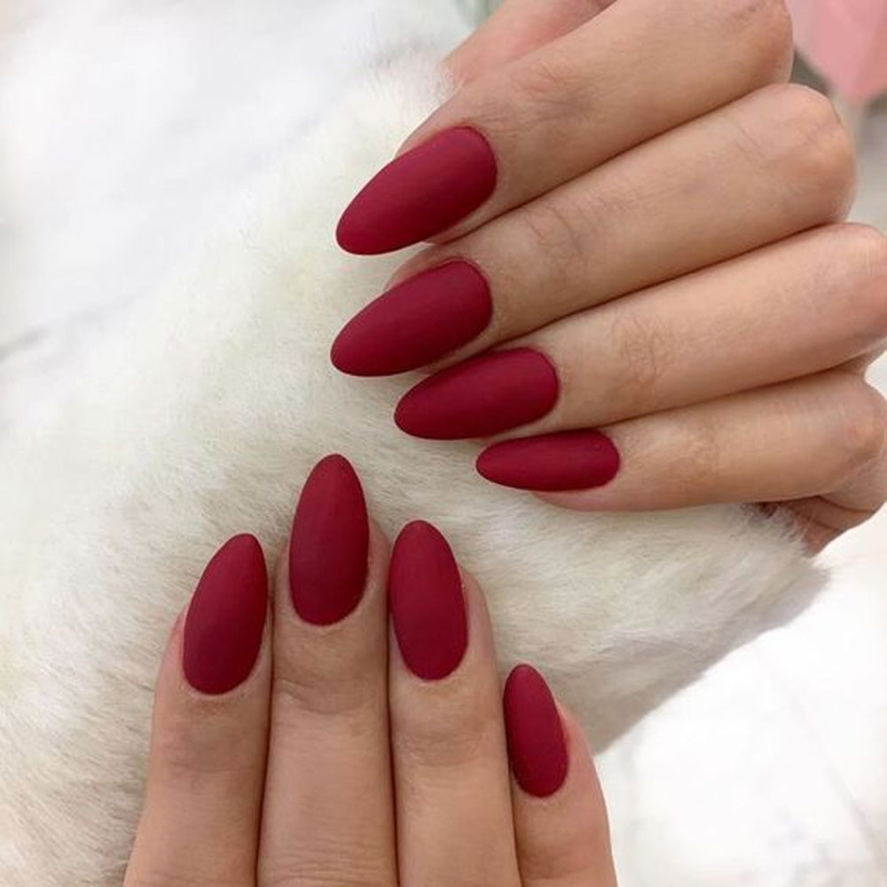 Muscari Premium Nail Paint and Polish for All | Matte Finish, Quick-Dry & Chip Resistant | Gel Nail Paint |10 ML (Ruby Matte-28)