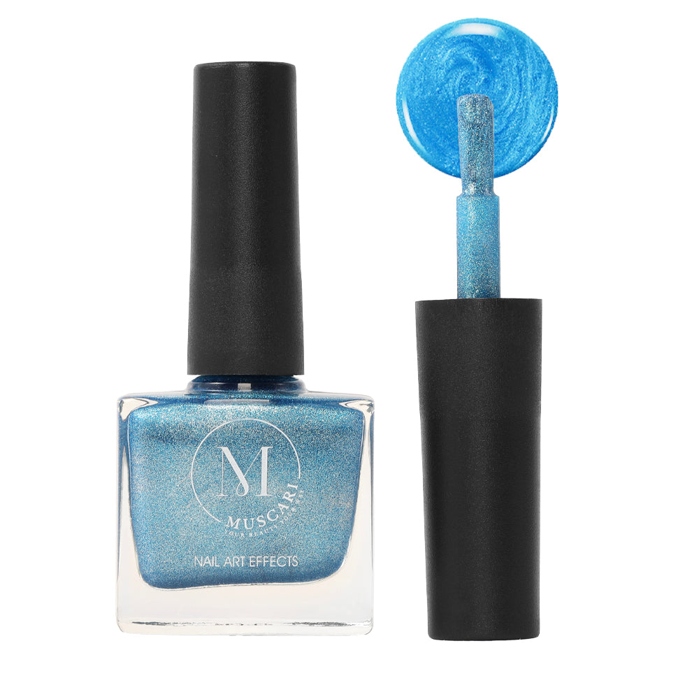 Muscari Premium Nail Paint and Polish for All | Nail Art Effect, Quick-Dry & Chip Resistant | Gel Nail Paint |10 ML (Ocean Opal-61)