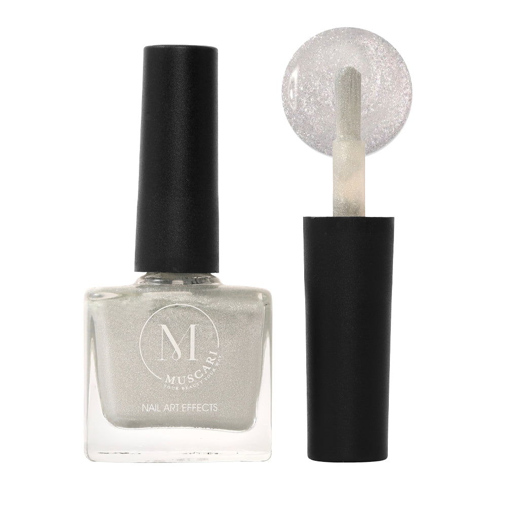 Muscari Premium Nail Paint and Polish for All | Nail Art Effect, Quick-Dry & Chip Resistant | Gel Nail Paint |10 ML (Ghostly Gray-58)
