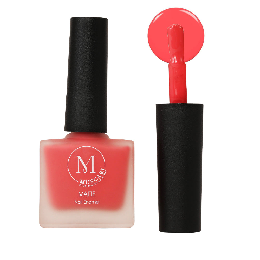 Muscari Premium Nail Paint and Polish for All | Matte Finish, Quick-Dry & Chip Resistant | Gel Nail Paint |10 ML (Petal Matte-33)