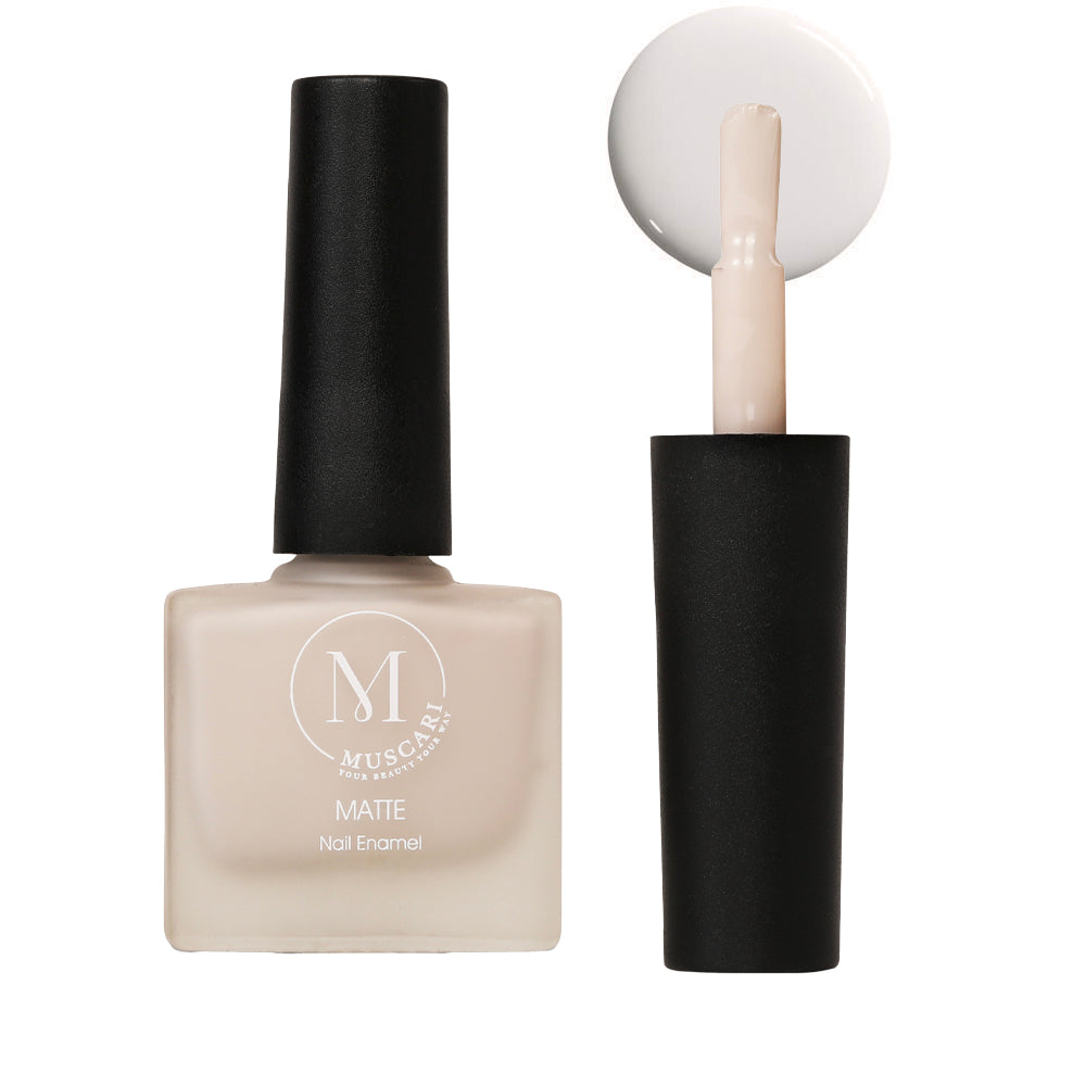 Muscari Premium Nail-Paint and Polish for All | Matte Finish, Quick-Dry & Chip Resistant | Gel Nail Paint |10 ML (Silver Linings-32)