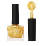 Muscari Premium Nail Paint and Polish for All | Nail Art Effect, Quick-Dry & Chip Resistant | Gel Nail Paint |10 ML (Golden Stardust-25)