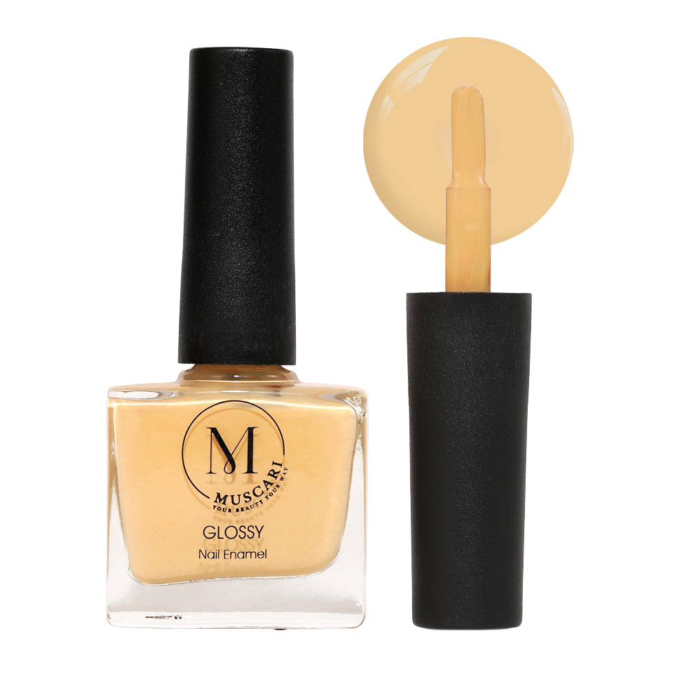 Muscari Premium Nail Paint and Polish for All | Glossy, Quick-Dry & Chip Resistant | Gel Nail Paint |10 ML (Nutty Nude-02)