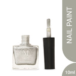 Muscari Premium Nail Paint and Polish for All | Nail Art Effect, Quick-Dry & Chip Resistant | Gel Nail Paint |10 ML (Steel grey-64)