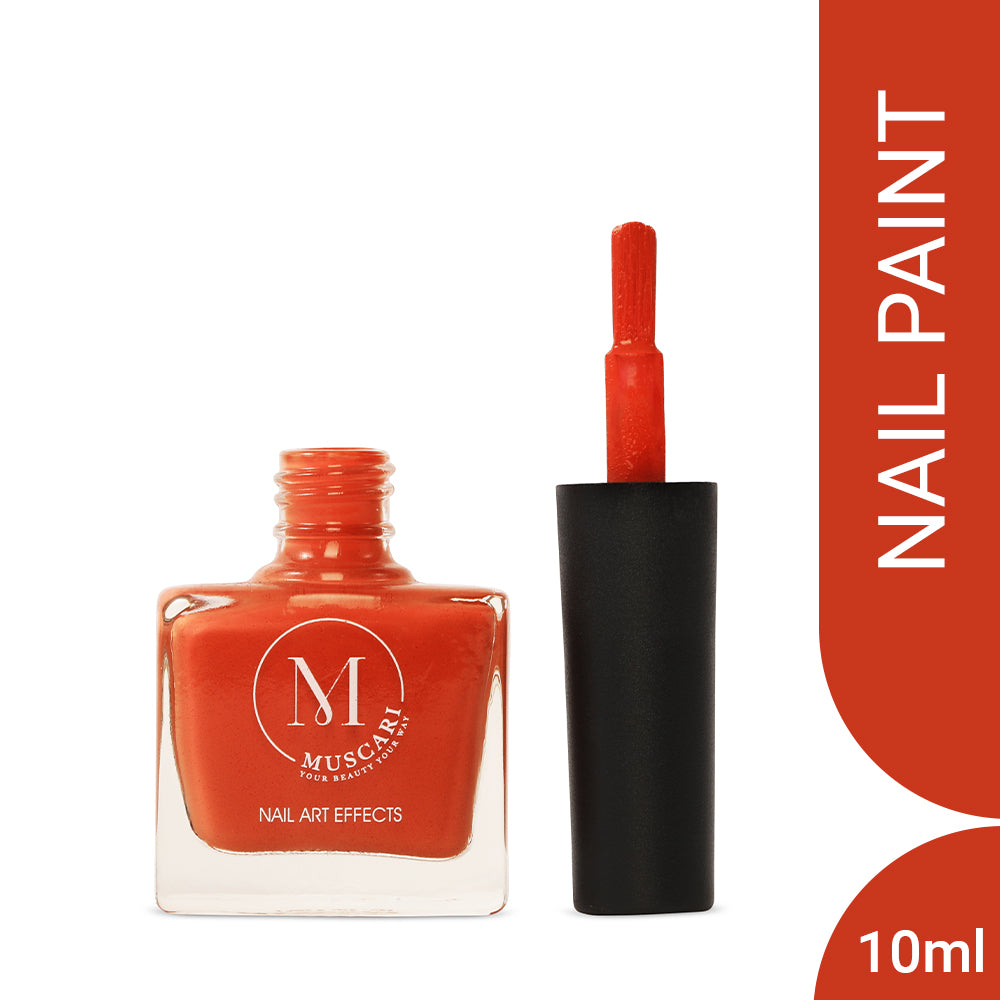 Muscari Premium Nail Paint and Polish for All | Nail Art Effect, Quick-Dry & Chip Resistant | Gel Nail Paint |10 ML (Nutty Nectar-55)
