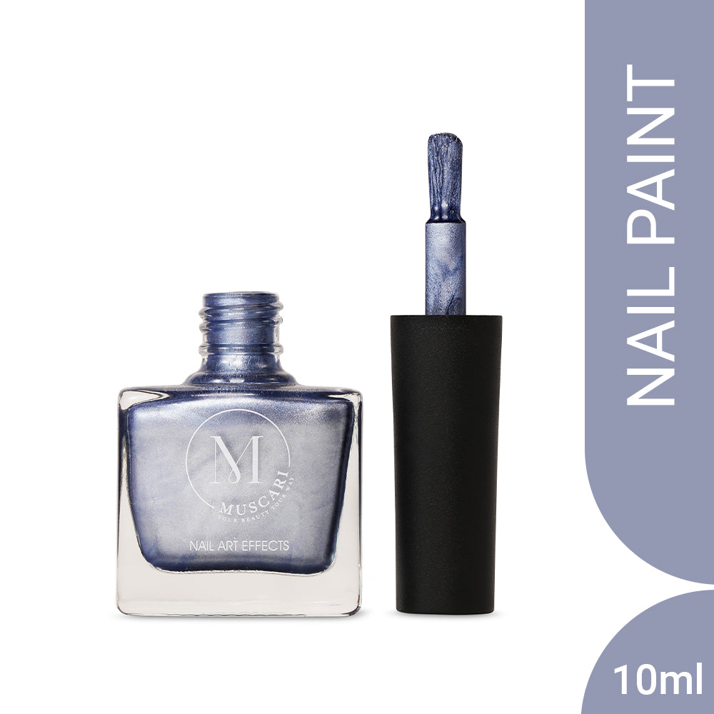Muscari Premium Nail Paint and Polish for all | Nail Art Effect- Glossy Finish | Gel Nail Paint | 10 ML (Aquatic Aura-38)