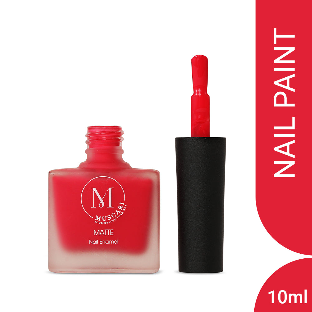Muscari Premium Nail Paint and Polish for All | Matte Finish, Quick-Dry & Chip Resistant | Gel Nail Paint |10 ML (Pastel Pink-30)
