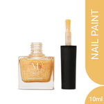 Muscari Premium Nail Paint and Polish for All | Nail Art Effect, Quick-Dry & Chip Resistant | Gel Nail Paint |10 ML (White Shimmer-23)