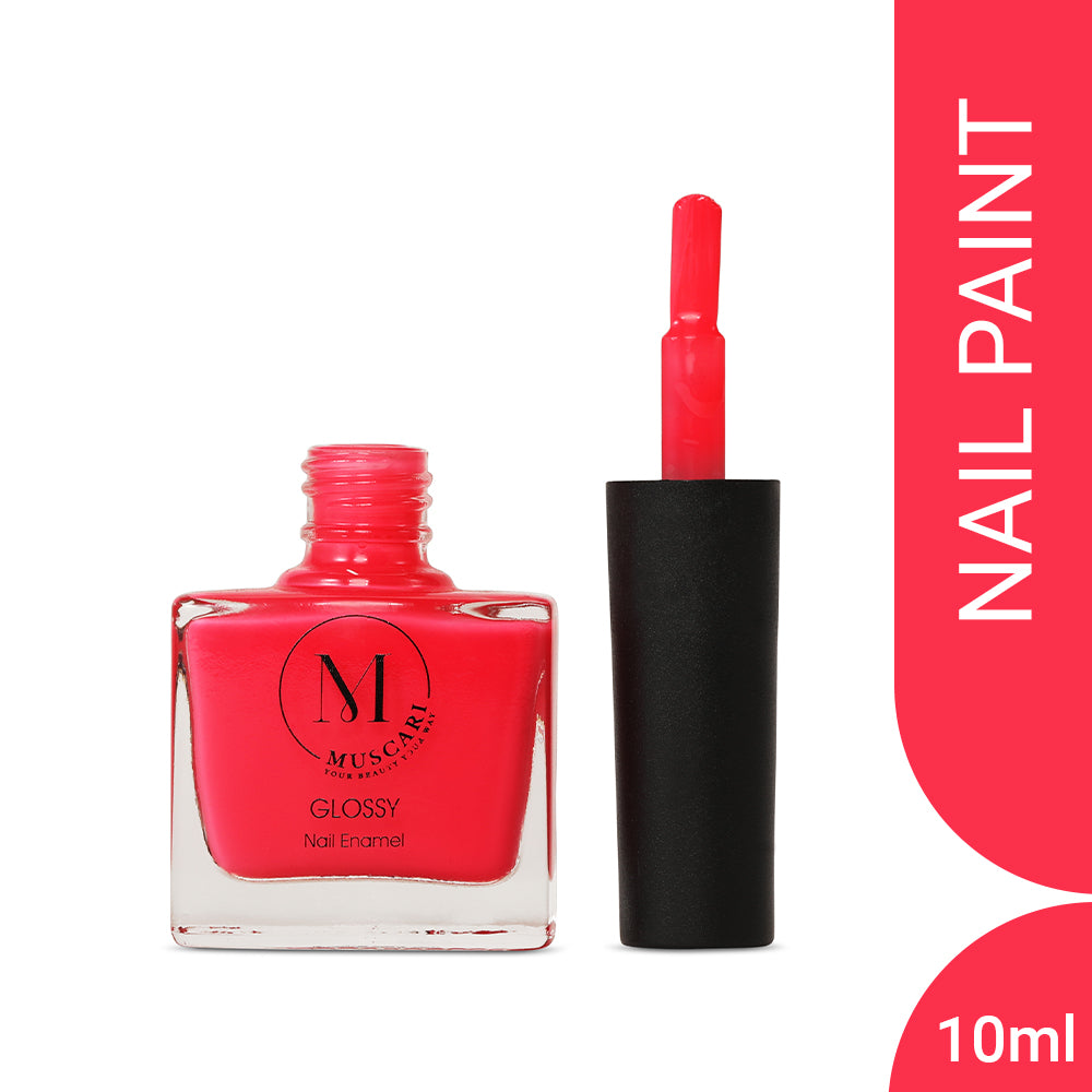 Muscari Premium Nail Paint and Polish for All | Glossy, Quick-Dry & Chip Resistant | Gel Nail Paint |10 ML (Neon Flare-22)