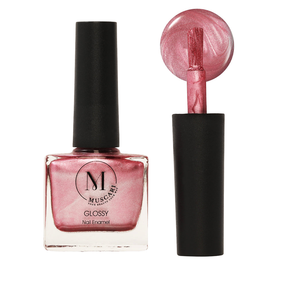 Muscari Premium Nail Paint and Polish for All | Glossy Finish, Quick-Dry & Chip Resistant | Gel Nail Paint |10 ML (Pinkberry Pearl-42)