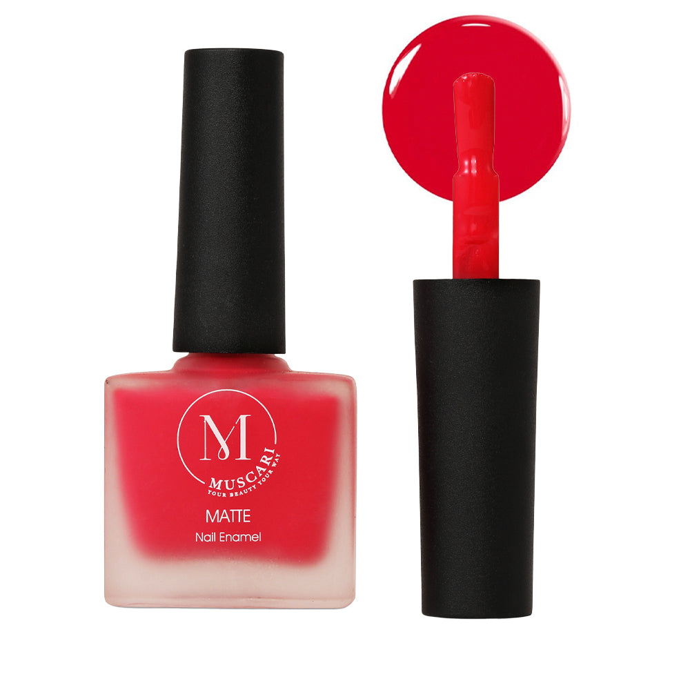 Muscari Premium Nail Paint and Polish for All | Matte Finish, Quick-Dry & Chip Resistant | Gel Nail Paint |10 ML (Pastel Pink-30)