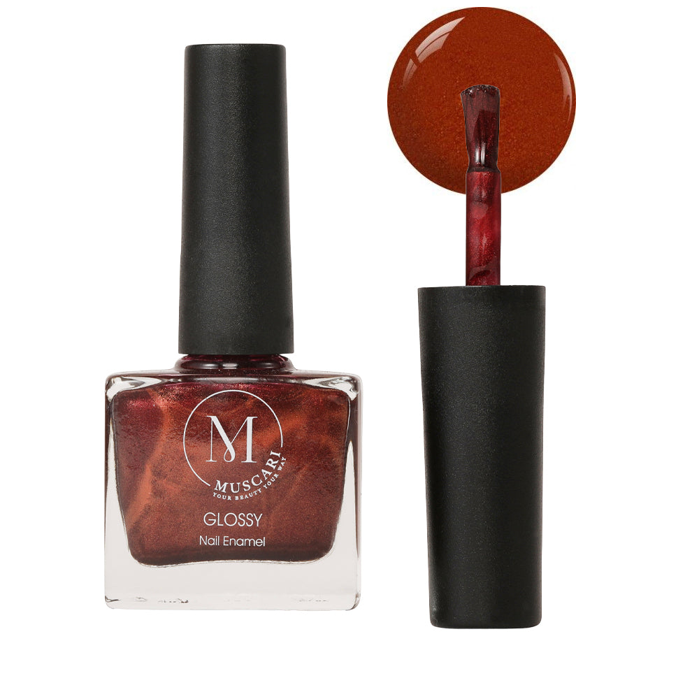 Muscari Premium Nail Paint and Polish for All | Glossy, Quick-Dry & Chip Resistant | Gel Nail Paint |10 ML (Cocoa Chic-17)