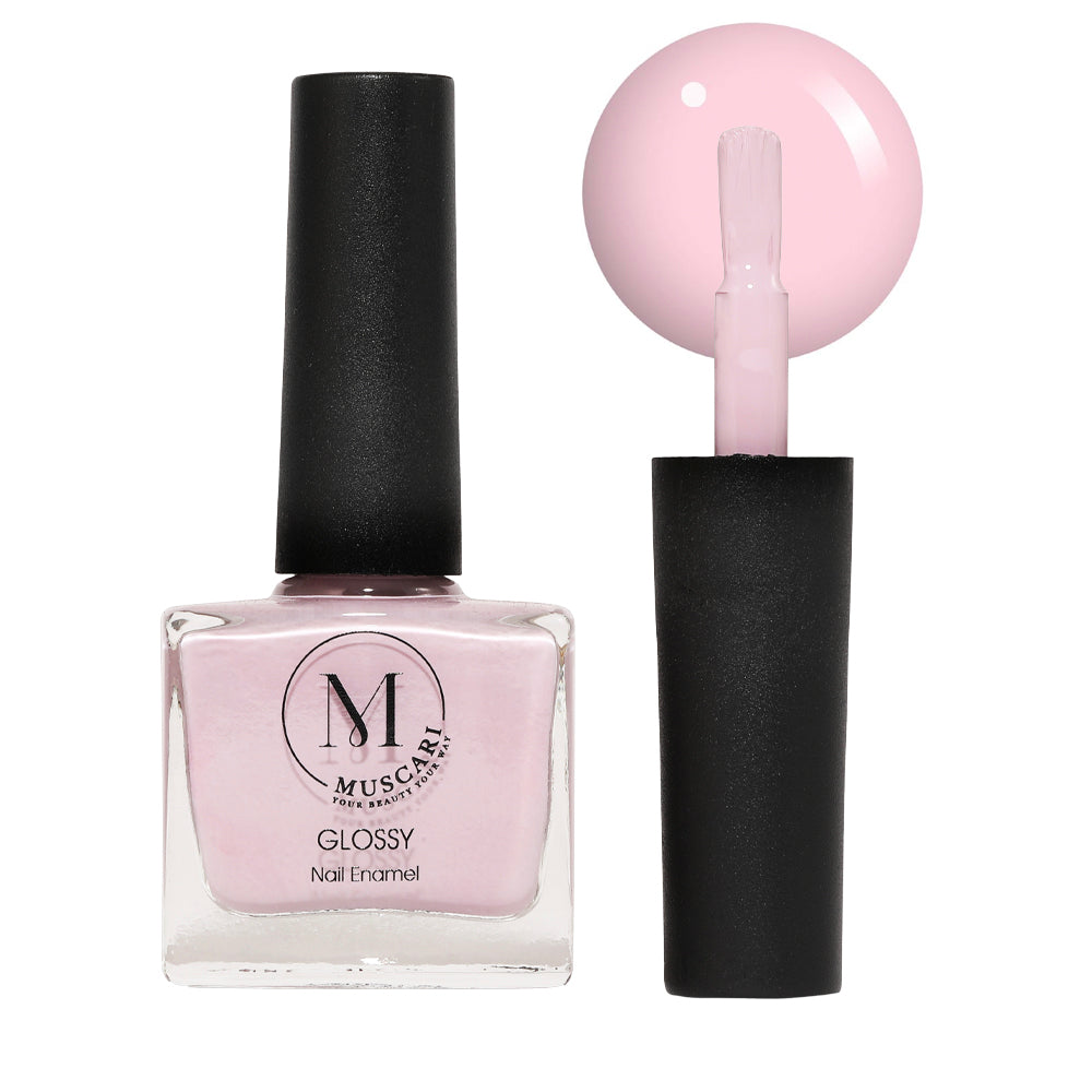 Muscari Premium Nail Paint and Polish for All | Glossy, Quick-Dry & Chip Resistant | Gel Nail Paint |10 ML (Mauve Magic-08)