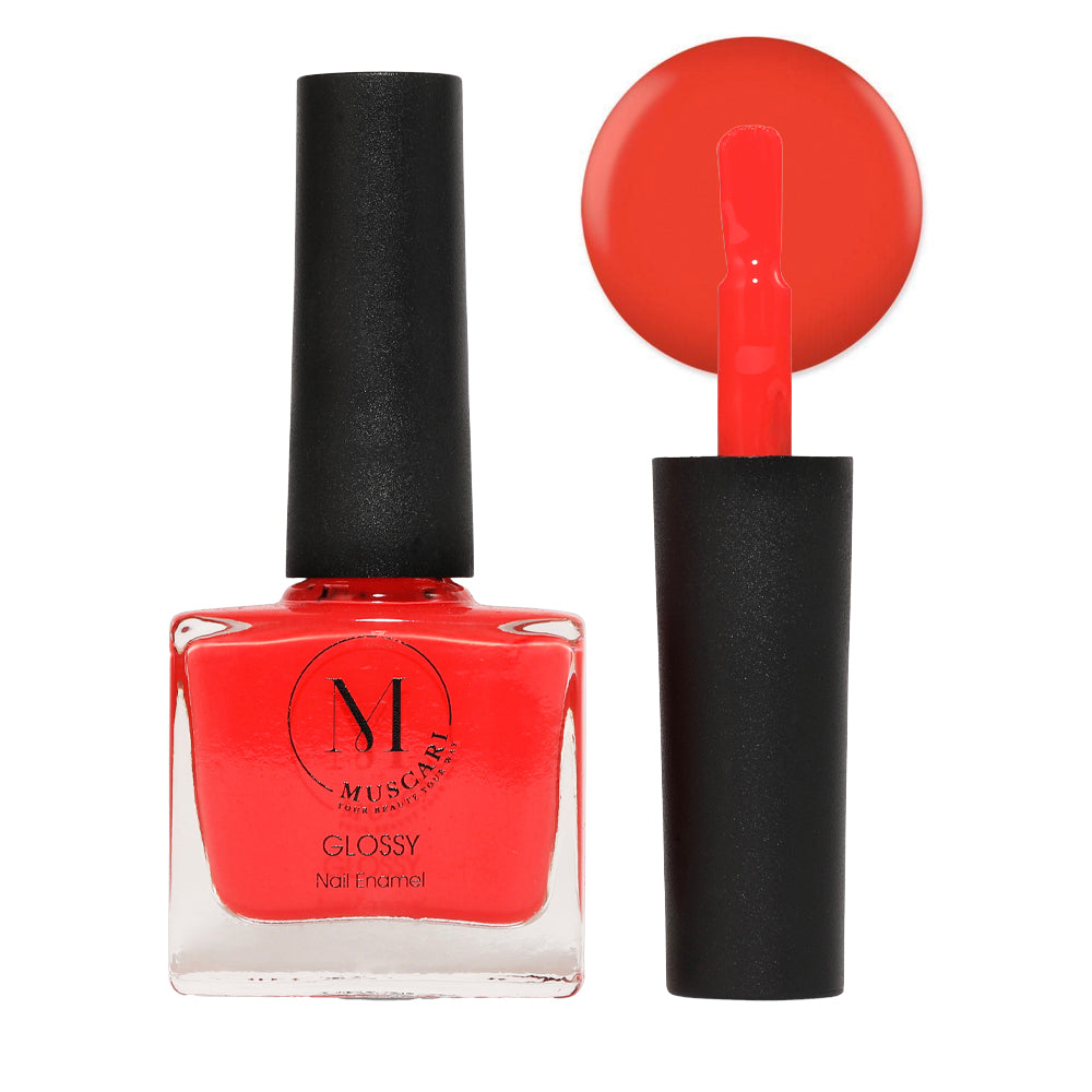 Muscari Premium Nail Paint and Polish for Women and Girls | Unleash Your Colors - Vibrant Nails | Long Lasting Nail Colour | Gel Nail Paint | Nail Polish - 10 ML (Tropical Tango-06)