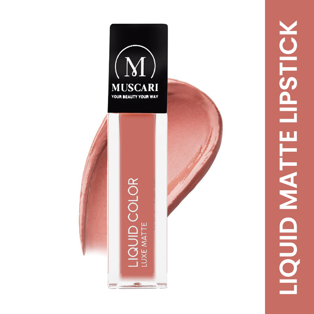 Muscari Premium Liquid Lipstick for all | Matte Finish, Light Weight & Long-Wear || (Honey Muse-LL10)
