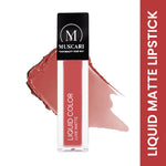Muscari Premium Liquid Lipstick for all | Matte Finish, Light Weight & Long-Wear || (Cashmere Cocoa-LL12)
