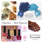 Muscari Premium Nail Paint and Polish for All | Nail Art Effect, Quick-Dry & Chip Resistant | Gel Nail Paint |10 ML (Rich Truffle-63)