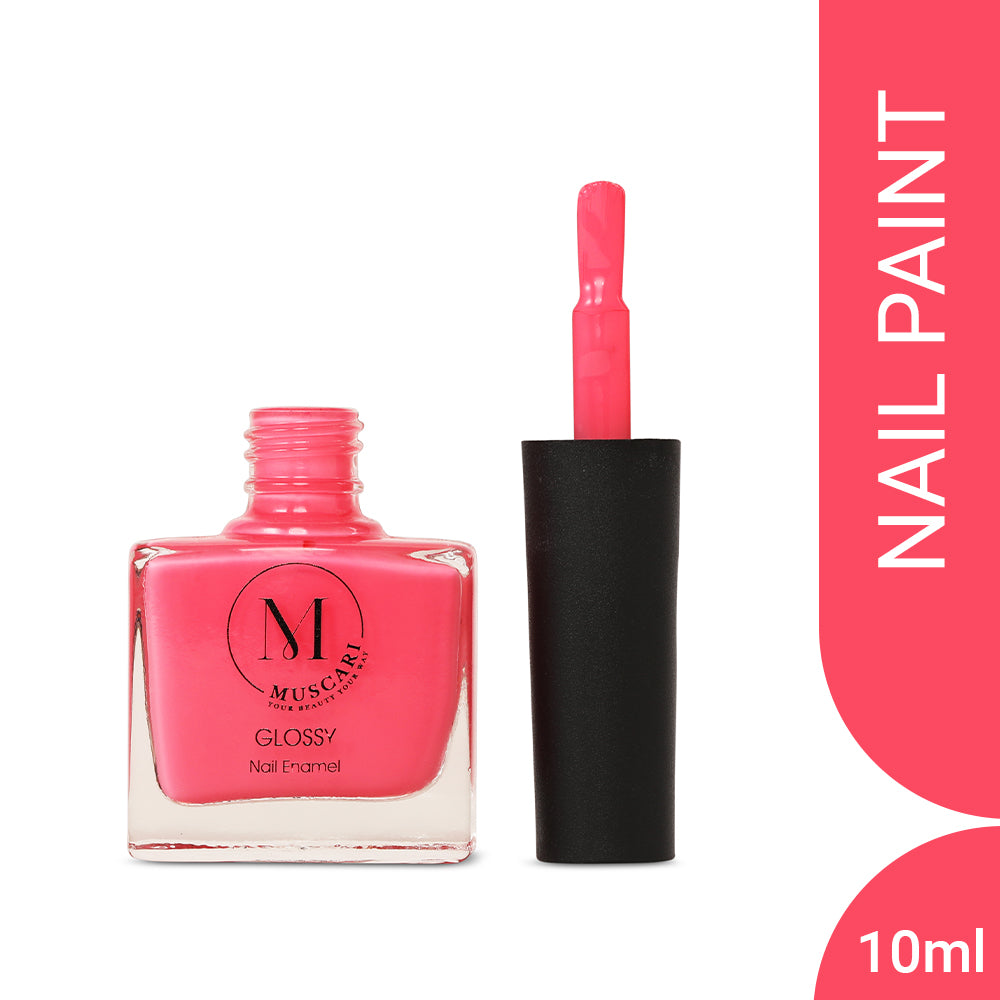 Muscari Premium Nail Paint and Polish for All | Glossy, Quick-Dry & Chip Resistant | Gel Nail Paint |10 ML (Pop Princess-10)