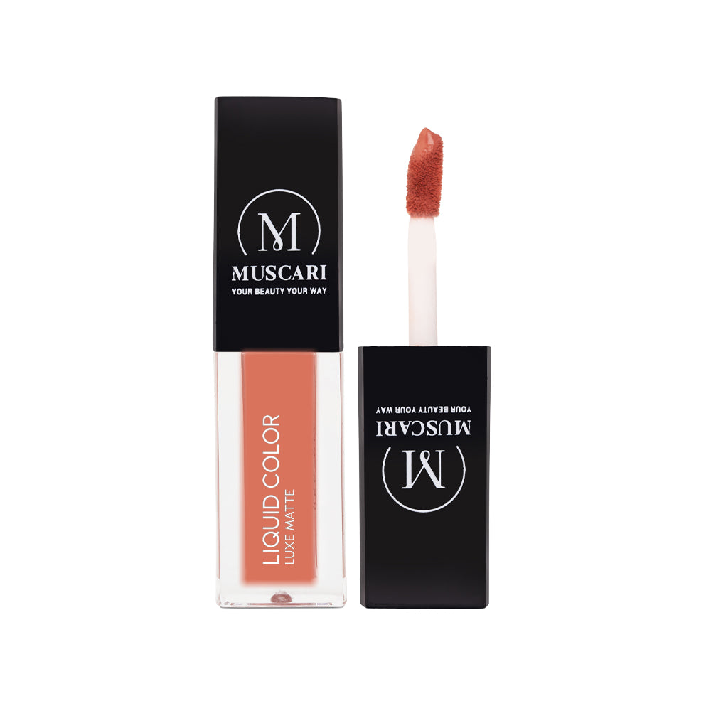 Muscari Premium Liquid Lipstick for all | Matte Finish, Light Weight & Long-Wear || (Hazelnut Hug-LL07)
