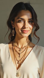 Muscari Moonlit Majesty 4-Layer Long Necklace – Metallic Muse